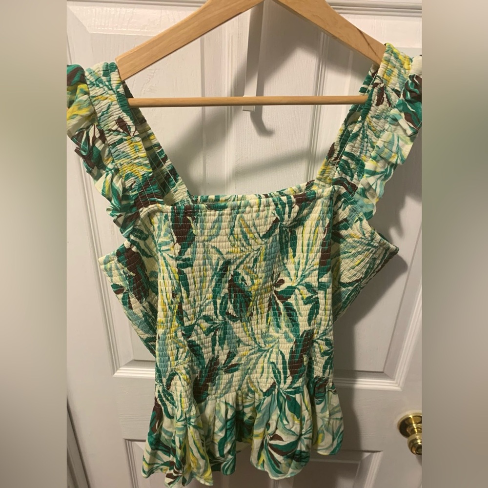 TORRID SIZE 3 Smocked ruffle tank top